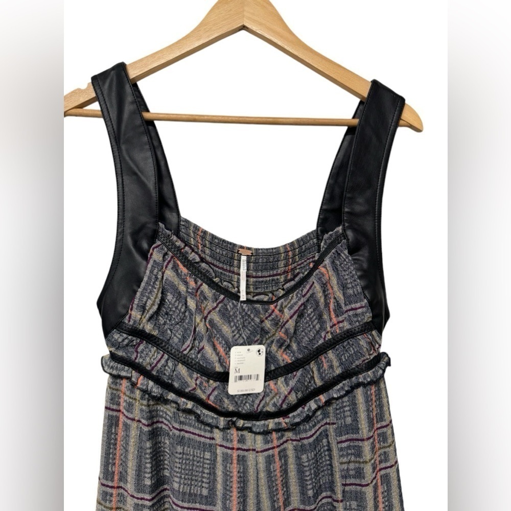 Nwt Free People Marley Plaid One-Piece Jumpsuit - Picture 10 of 13